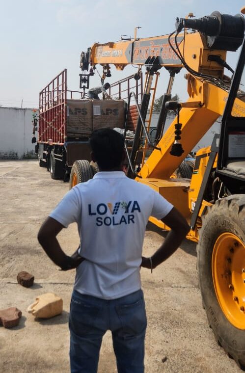 Lovya Solar professional installation team on site